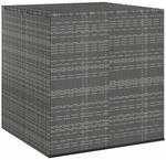 Garten-kissenbox Pe Rattan 100x97,5x104 Cm Grau - Vidaxl