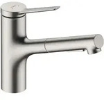 Zesis M33 - Sp&uuml;ltischarmatur Mit Ausziehbarer Brause, Sbox, Edelstahloptik 74821800