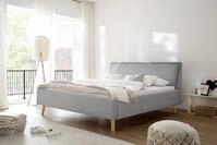 Meise M&ouml;bel Polsterbett Frieda 160x200 Cm Bettgestell Kopfteil Glatt Webstoff