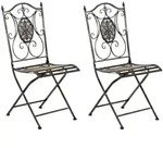 2er Set Klappst&uuml;hle Sibell Bronze