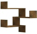 Wand-eckregale 2 Stk. R&auml;uchereiche 40x40x50 Cm Holzwerkstoff Vidaxl