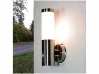 Außenleuchte mit Bewegungsmelder E27 IP44 brighton Wandlampe Haus - Silber...