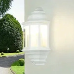 Maritime Au&szlig;enlampe Wandlaterne Livorno Wei&szlig; E27