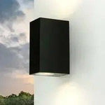 Up Down Leuchte Aalborg Au&szlig;en Wandlampe Spot Schwarz