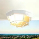 Licht-erlebnisse - Au&szlig;en Deckenleuchte Milano E27 Wetterfest &Oslash;27cm Ip44