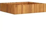 Garten-hochbeet 100 X 100 X 25 Cm Massivholz Akazie - Vidaxl