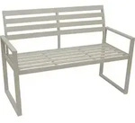 Bank 2-sitzer Atlanta, Aluminium Weiss