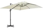 Vidaxl Cantilever Garden Parasol With Aluminium Pole 300x300 Cm Sand