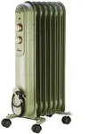Ardes Ar4r07vin &Ouml;lradiator Ardes Curvy 7 Retro 1500 Watt 7 Elemente Gr&uuml;n