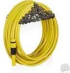 Relaxdays - Schlauchhalter Antik, Gartenschlauchhalter Mit Rosenmotiv, Gusseisen, Zum
