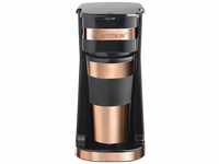 Elegantes Kupferdesign - Persönliche Kaffeemaschine mit 1 Tasse 420 ml -