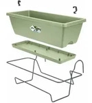 Pflanzk&uuml;bel Kit Barcelona 50cm Pistaziengr&uuml;n - Elho