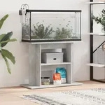 Aquariumst&auml;nder Betongrau 80x35x60 Cm Holzwerkstoff Vidaxl
