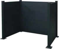 M&uuml;lleimer-einfassung Ma2,alu 150x100x122cm, Anthrazit