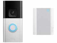 B0BFJNL42P IP-Video-Türsprechanlage Video Doorbell + Chime (2nd Gen) wlan Nickel