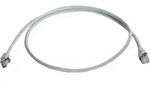 Teleg&auml;rtner 100008841 Rj45 Patchkabel Cat 6a S/ftp Grau Flammwidrig, Mit