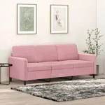 3-sitzer-sofa Rosa 180 Cm Samt Vidaxl 954277