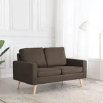 2-sitzer-sofa Braun Stoff Vidaxl