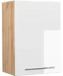 H&auml;ngeschrank Fame-line, Wei&szlig; Hochglanz, 50 Cm Vicco