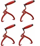 Baumarktplus - 4x Handpackzange Packzange Handhebehaken Sappie Holzgreifer Forstzange