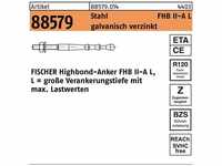 Fischer - Highbond-Anker r 88579 m 12 x 100/ 60 Stahl galvanisch verzinkt