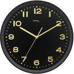 Techno Line Wt 8500-1 Gold Funk Wanduhr 30 Cm X 4.1 Cm Schwarz