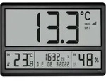 Tfa Dostmann 60.4523.01 Funk Wanduhr 360 Mm X 235 Mm X 28 Mm Schwarz Gro&szlig;es Display