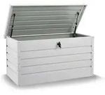 Juskys Metall Aufbewahrungsbox Limani 380 Liter - Outdoor Box - Wasserdicht,