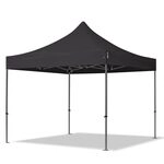 3x3 M Faltpavillon, Premium Stahl 40mm, Schwarz
