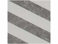 Marmor Tapete mit Streifen Graue Vliestapete diagonal gestreift in Marmoroptik...