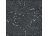 Marmor Tapete schwarz weiß Vlies Marmortapete dunkel ideal für Küche und