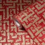 A.s.creations - A.s. Cr&eacute;ation Geometrische Tapete Rot 10.05 M X 0.53 M 64 / 32 Cm