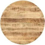 Tischplatte Massivholz Mango Rund 15-16 Mm 60 Cm Vidaxl
