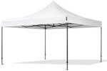4x4 M Faltpavillon, Premium Stahl 40mm, Wei&szlig;