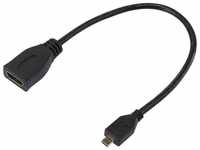Raspberry Pi® HDMI-Adapter Raspberry Pi [1x HDMI-Stecker D Micro - 1x HDMI-Buchse]