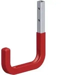 Wandhaken Typ4 Gummiert T 11,5 X H 14cm Aluminium Blank Rot Universalhaken -...