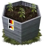 Garantia - Ergo Hochbeet L 75 Wood, Inkl. Flora Wassersparsystem