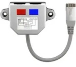 Goobay - Cat.5 Kabel-splitter Beschaltung 2x Ethernet, Geschirmt