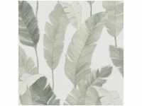 A.s. Creation Travel Styles 392184 Vliestapete Bäume & Blätter 10.05 x 0.53 m Weiß