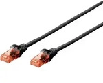 Dk-1612-030/bl Rj45 Netzwerkkabel, Patchkabel Cat 6 U/utp 3.00 M Schwarz Verdrillte
