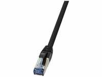 Patchkabel CAT6A s/ftp AWG27f. Industrie black 0,5m (CQ6025S) - Logilink