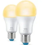 2er Pack Led-gl&uuml;hbirnen Smart E27 8w 806 Lm A60 Wifi + Bluetooth Dimmbar Wiz 2700k