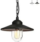 Elstead - Au&szlig;enleuchte Kettenlaterne H&auml;ngelampe Edelstahl H 26 Cm Schwarz 1 Flammig