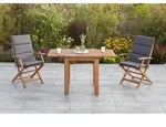 Comdoro Set 5tlg 2 Sessel Kissen Tisch 65(130)x70cm