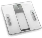 Ade Tabea Badezimmerwaage Mit K&ouml;rperanalyse, Bis 180 Kg, 30 X 30 Cm, Wei&szlig;