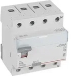 Legrand Tx3 Fehlerstromschutzschalter 40a, 4-polig, 500ma, Typ A, 400vac, 4te 411795