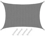 Amanka - Uv Sonnensegel 3x2 Hdpe Rechteckig Sonnenschutz &Uuml;berdachung Garten Balkon
