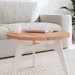 Tischplatte &Oslash;60x2,5 Cm Rund Massivholz Buche Vidaxl