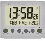 Tfa Dostmann 60.2561.55 Funk Wecker Silber Alarmzeiten 1