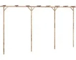 Pergola Bambus 385x40x205 Cm Vidaxl